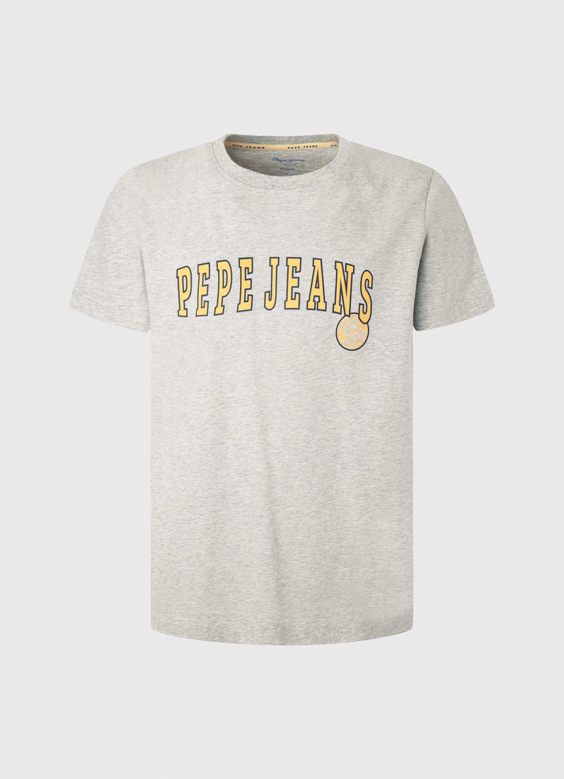 CAMISETA COM LOGOTIPO ESTAMPADO - cinza claro