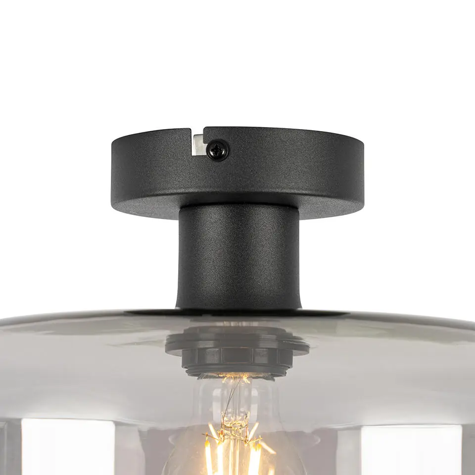 Qazqa plafondlampen bizle grijs e27