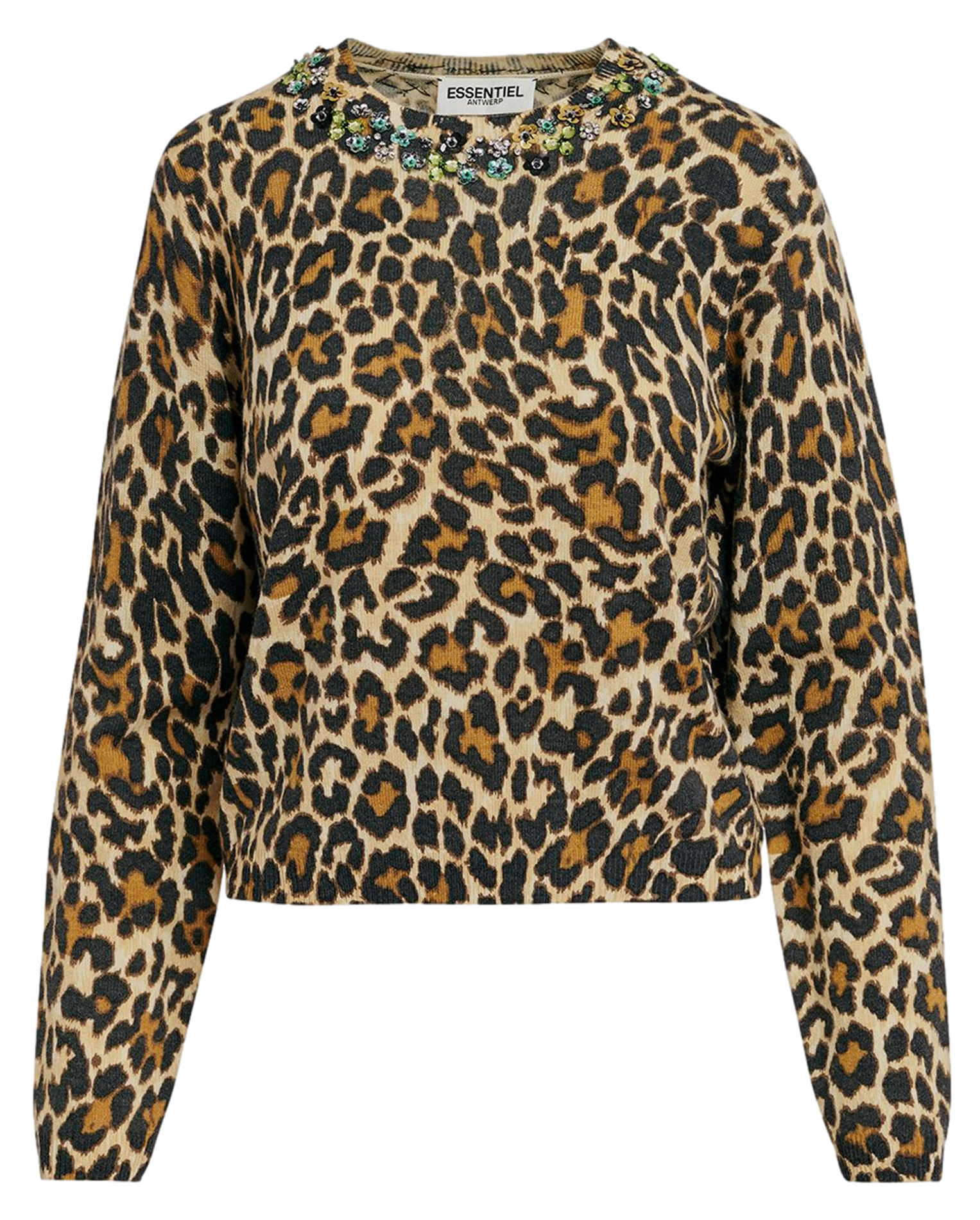 GALLER - Pull col rond en laine mélangée | Marron