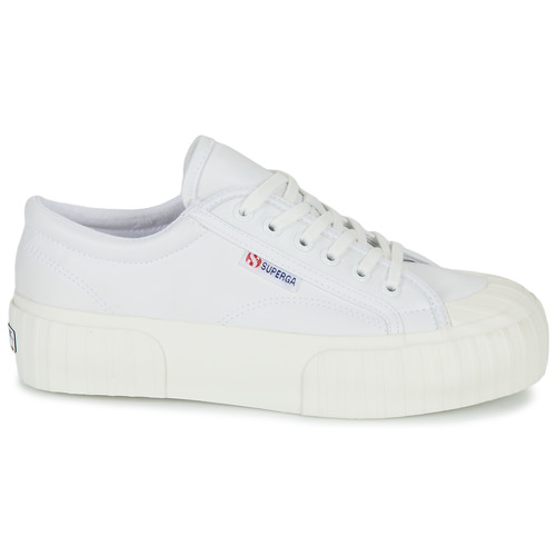 Superga - 2630 STRIPE PLATFORM VEGAN - Blanc