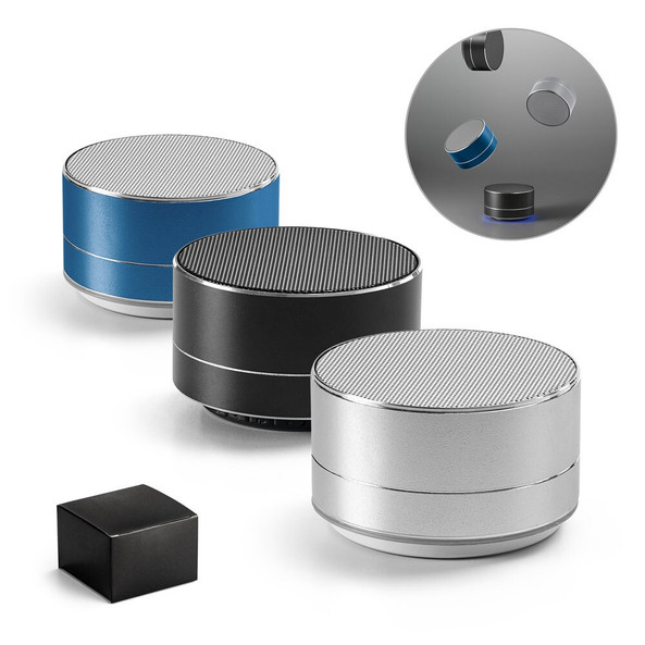 hi!dea 97252 - Enceinte portable 3W avec 3h d'autonomie en aluminium recyclé (100 % rAL) et d'ABS (100 % rABS)