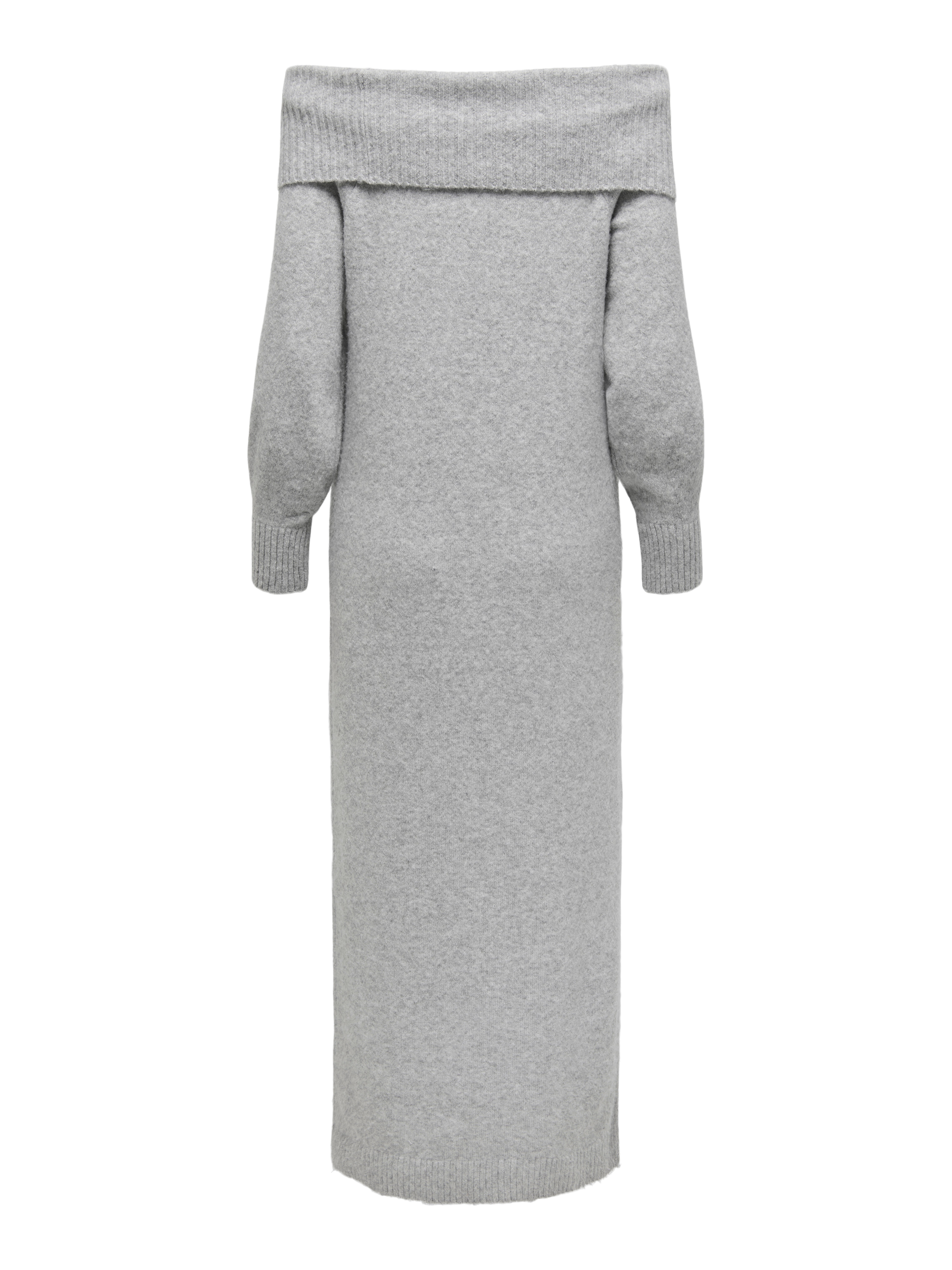 ONLODA Midikleid Light Grey Melange