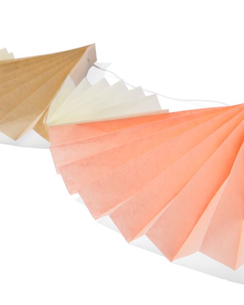 guirlande papier éventails pastel 6 m