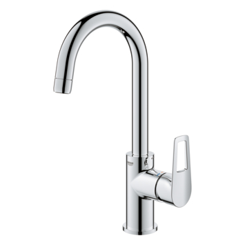 Grohe wastafelkraan Quickfix Start Loop L-Size hoge uitloop met waste