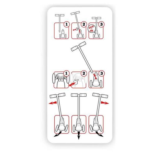 Controle de derrapagens da scooter com direção por pressão