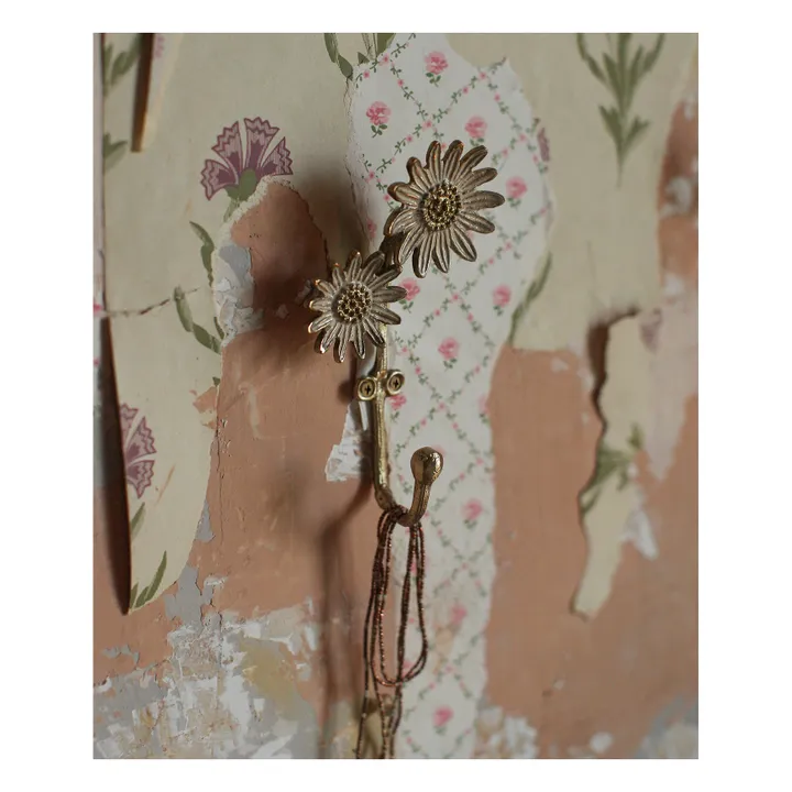 Doing Goods Patère en laiton Dotty Daisy | Blanc