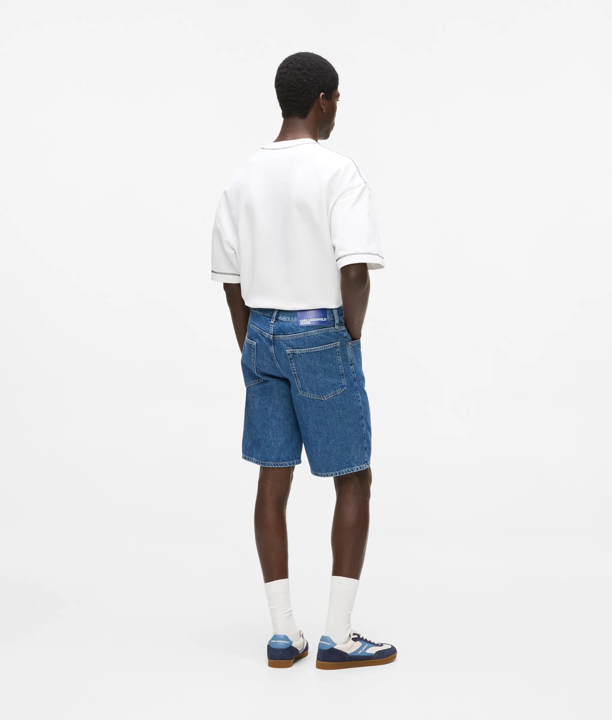 Normale denim korte broek