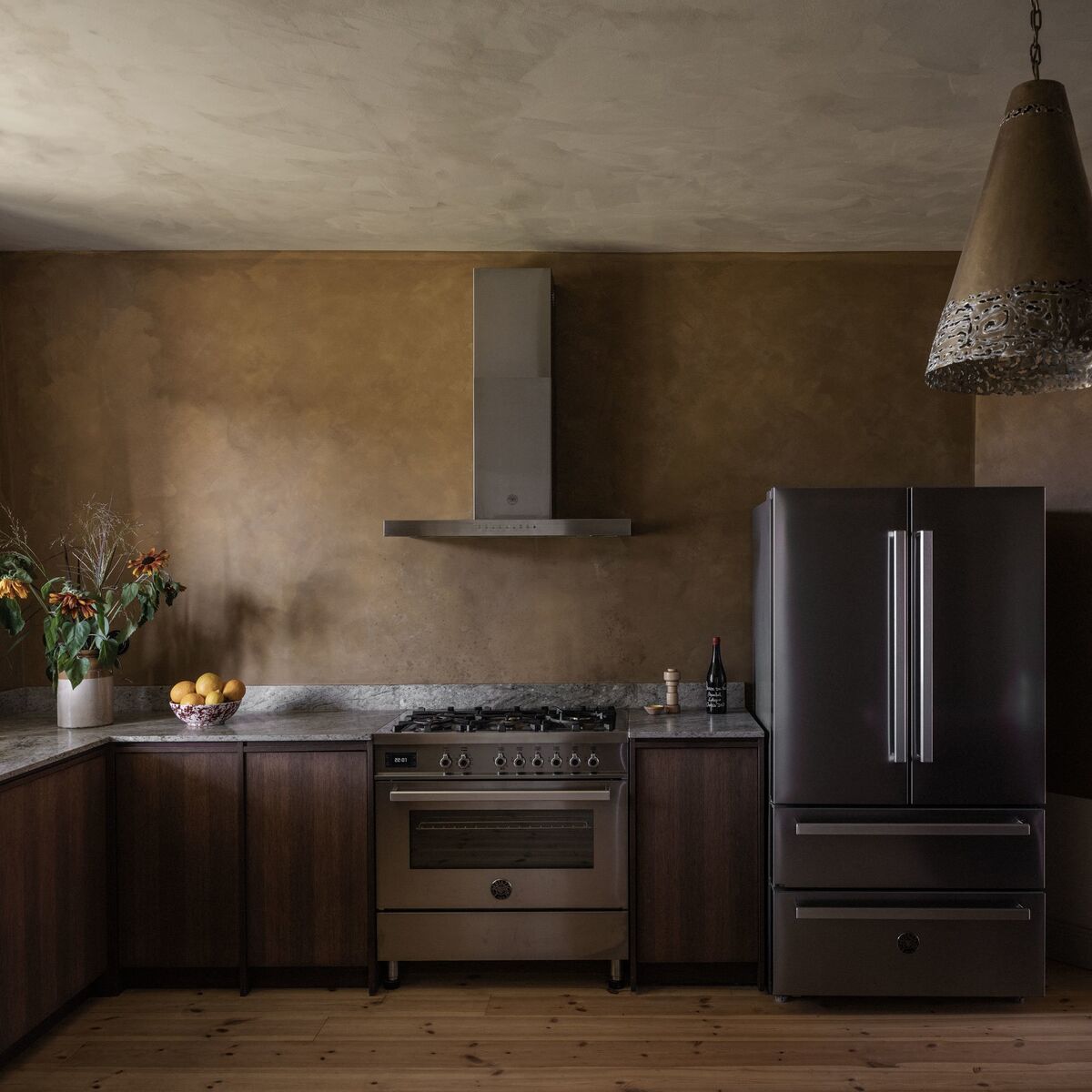 PRO96L1EXT Professional Gasskomfyr med ovn 90 cm, Rustfritt Stål
