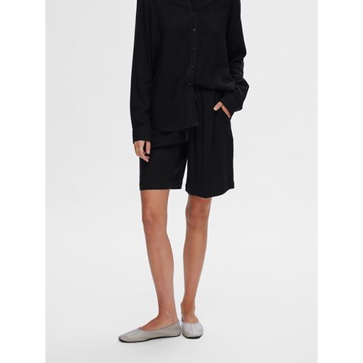 Selected Femme Viva Shorts, Black, 36