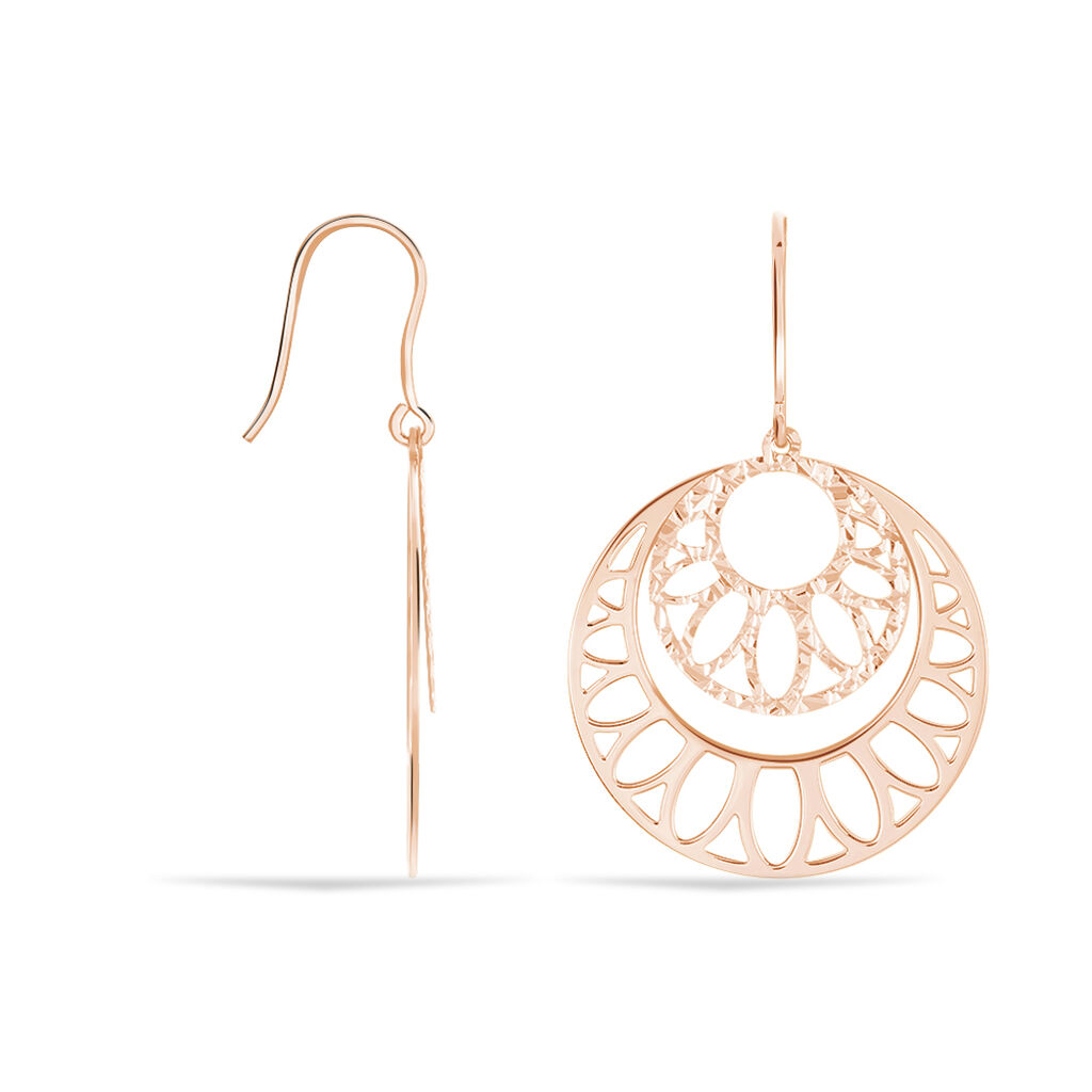 Boucles D'oreilles Pendantes Slorane Argent Rose