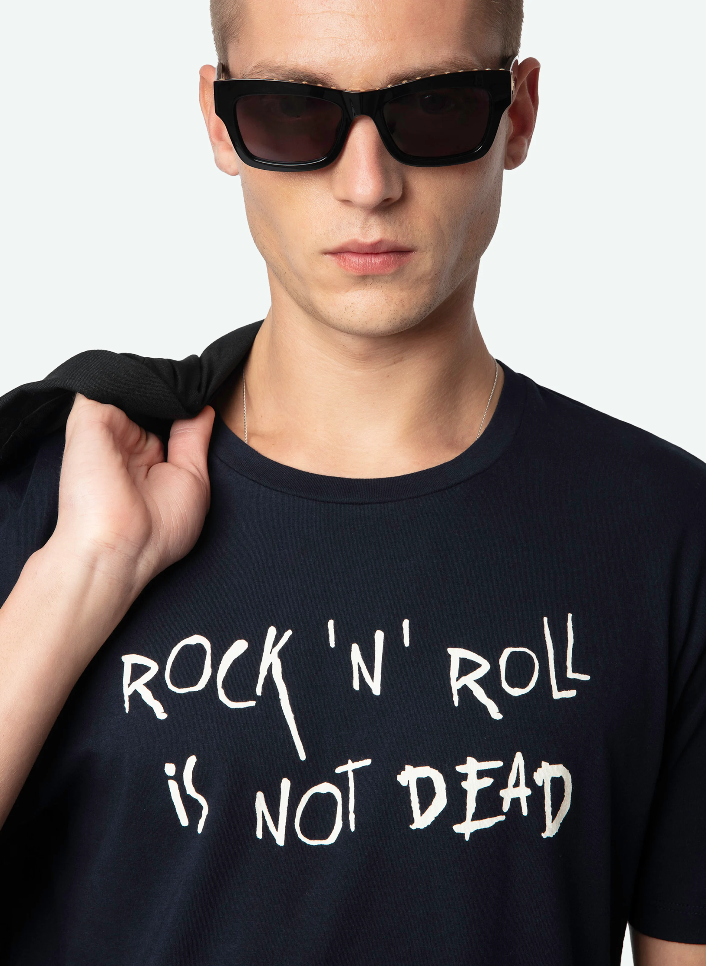 TOMMY - Tee-shirt droit en coton bio | Bleu