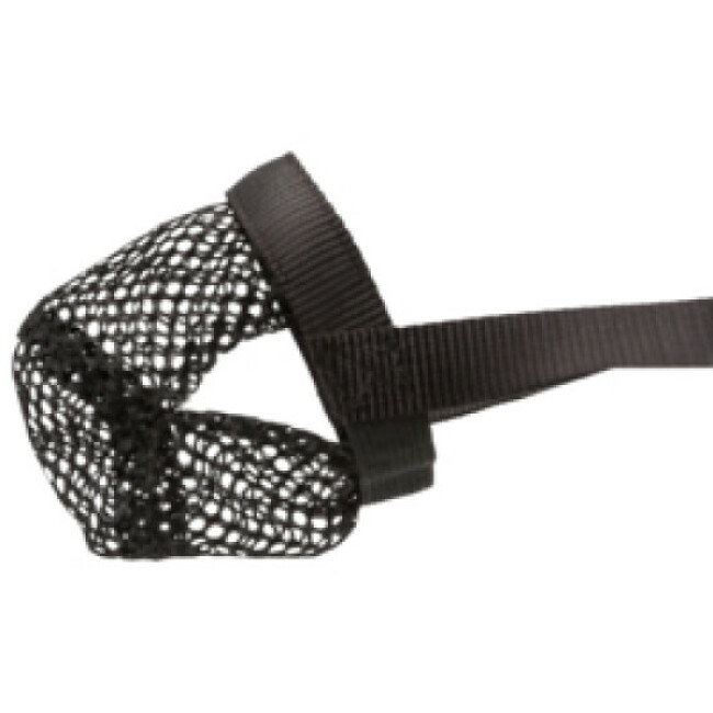 Protection anti intoxication noire en polyester Trixie pour chien