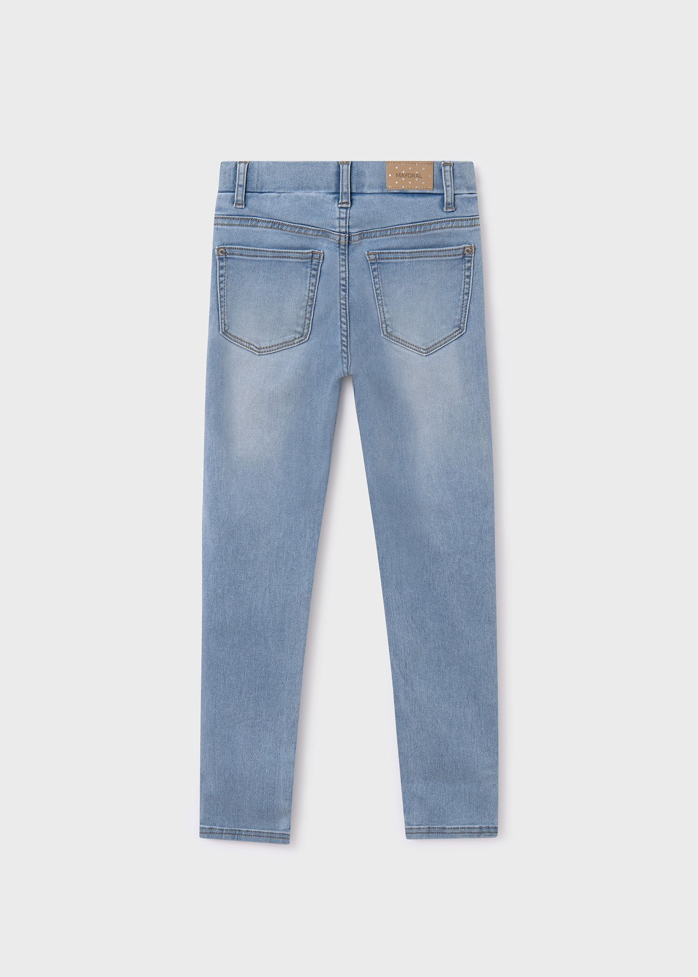 Calça jegging feminina com lavagem ecológica