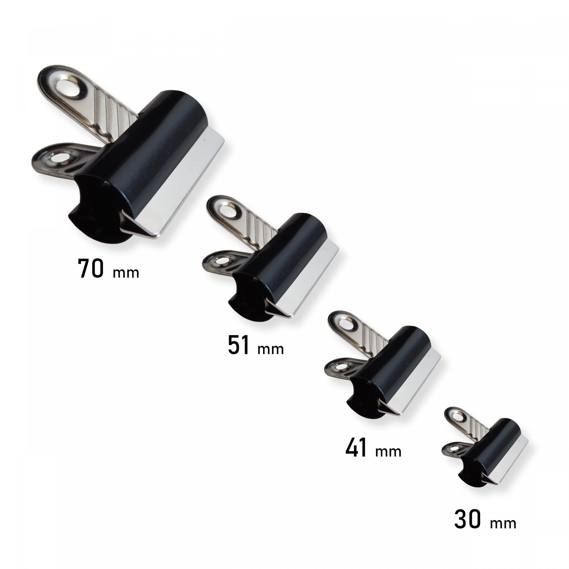 Bulldog-Clips schwarz