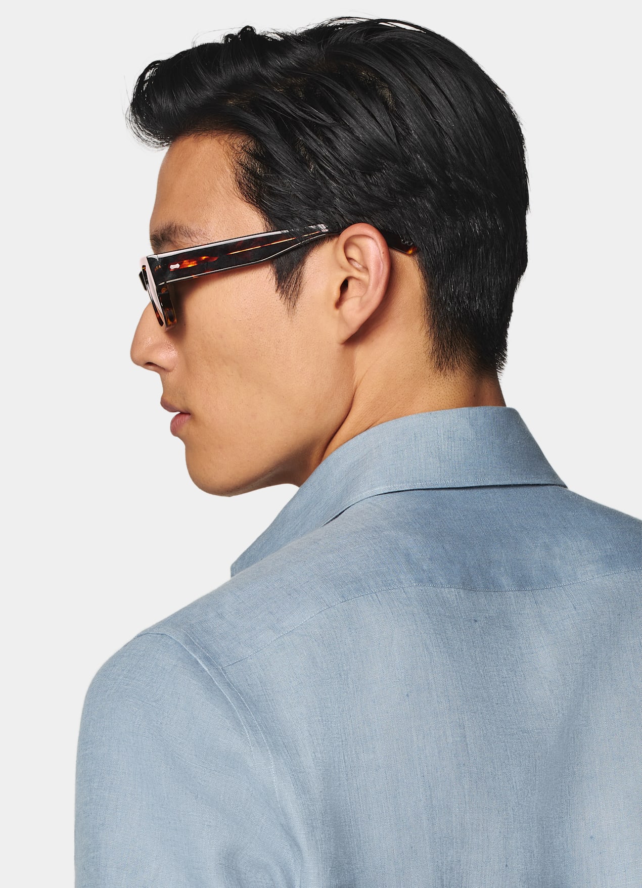 Chemise coupe Tailored bleu moyen