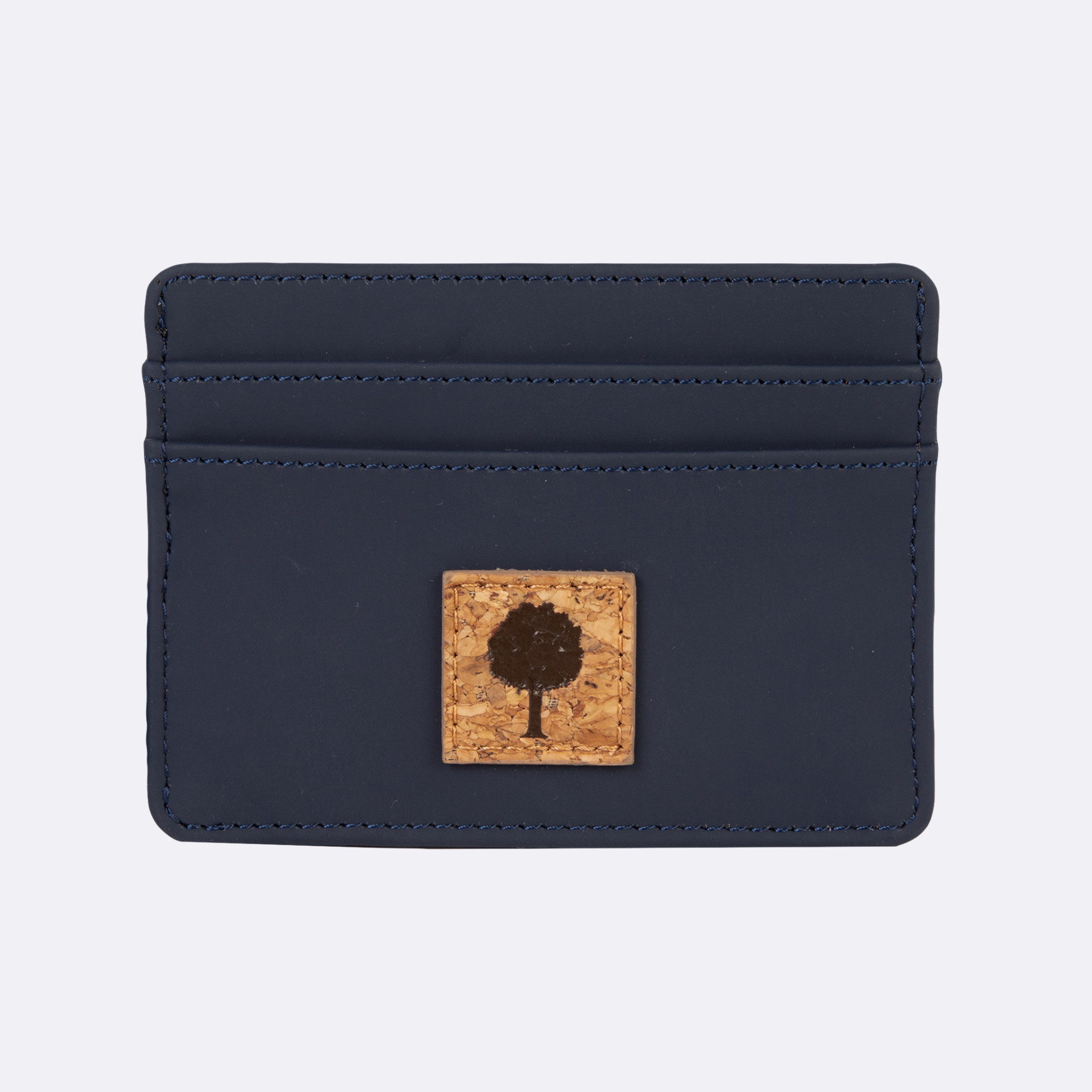 Portefeuille bleu marine J'aime mon vélo végan en polyester recyclé - modèle Card holder