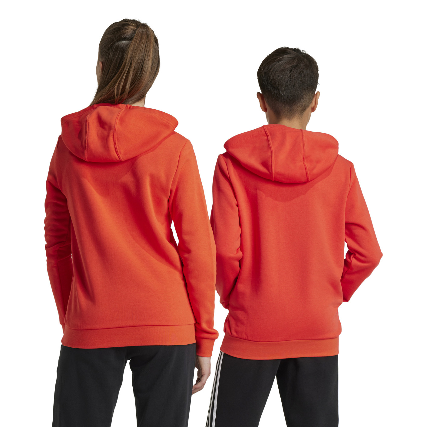 Adidas Essentials Big Logo Hoodie Kids Rood Wit