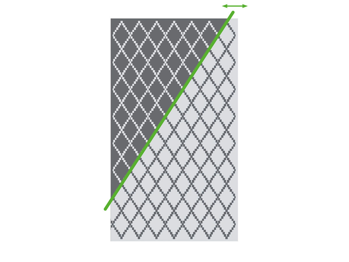 Obelink Patio Mat Diamond 340 x 250 cm tenttapijt