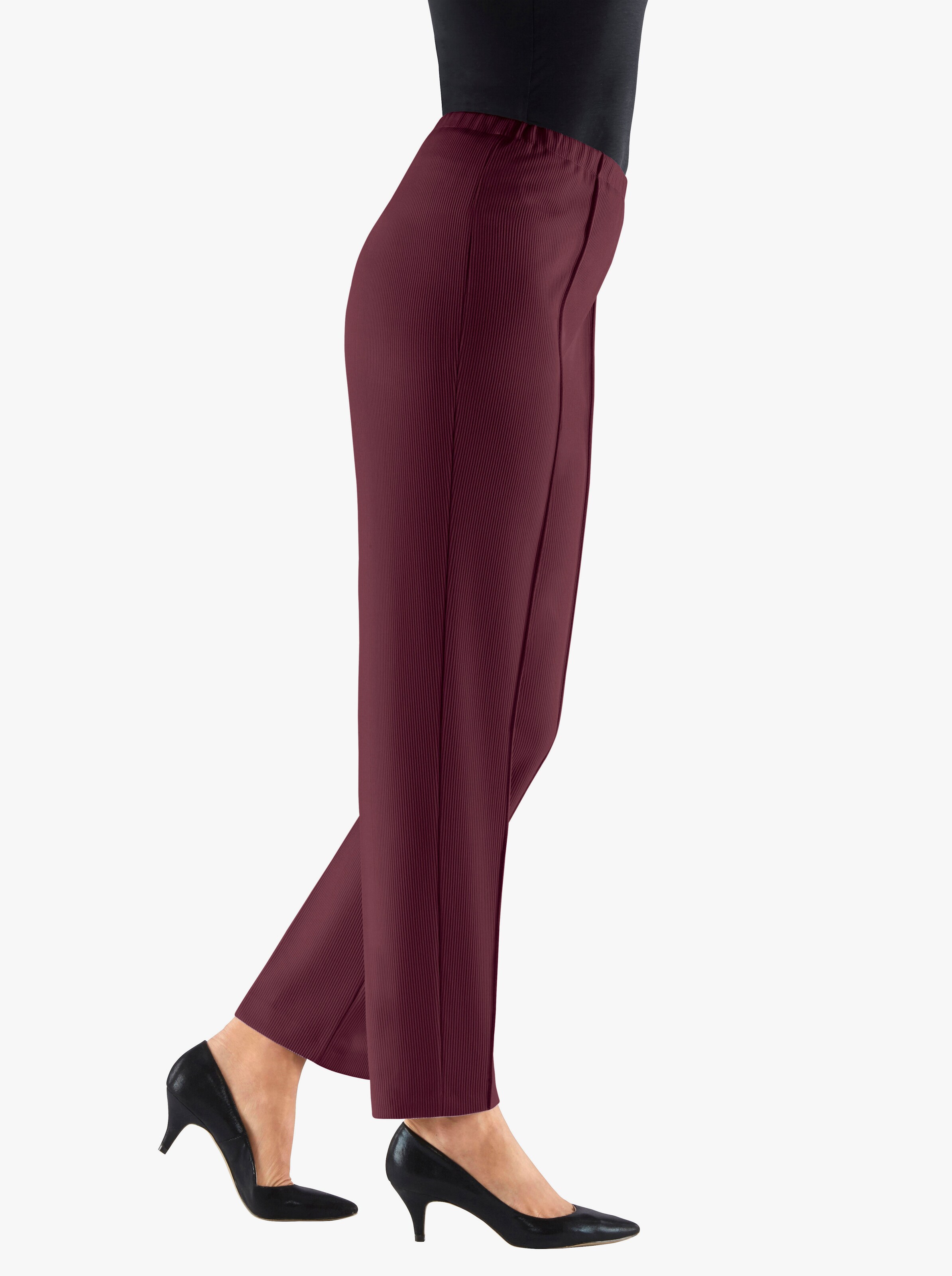 Jerseyhose mit Ripp-Struktur