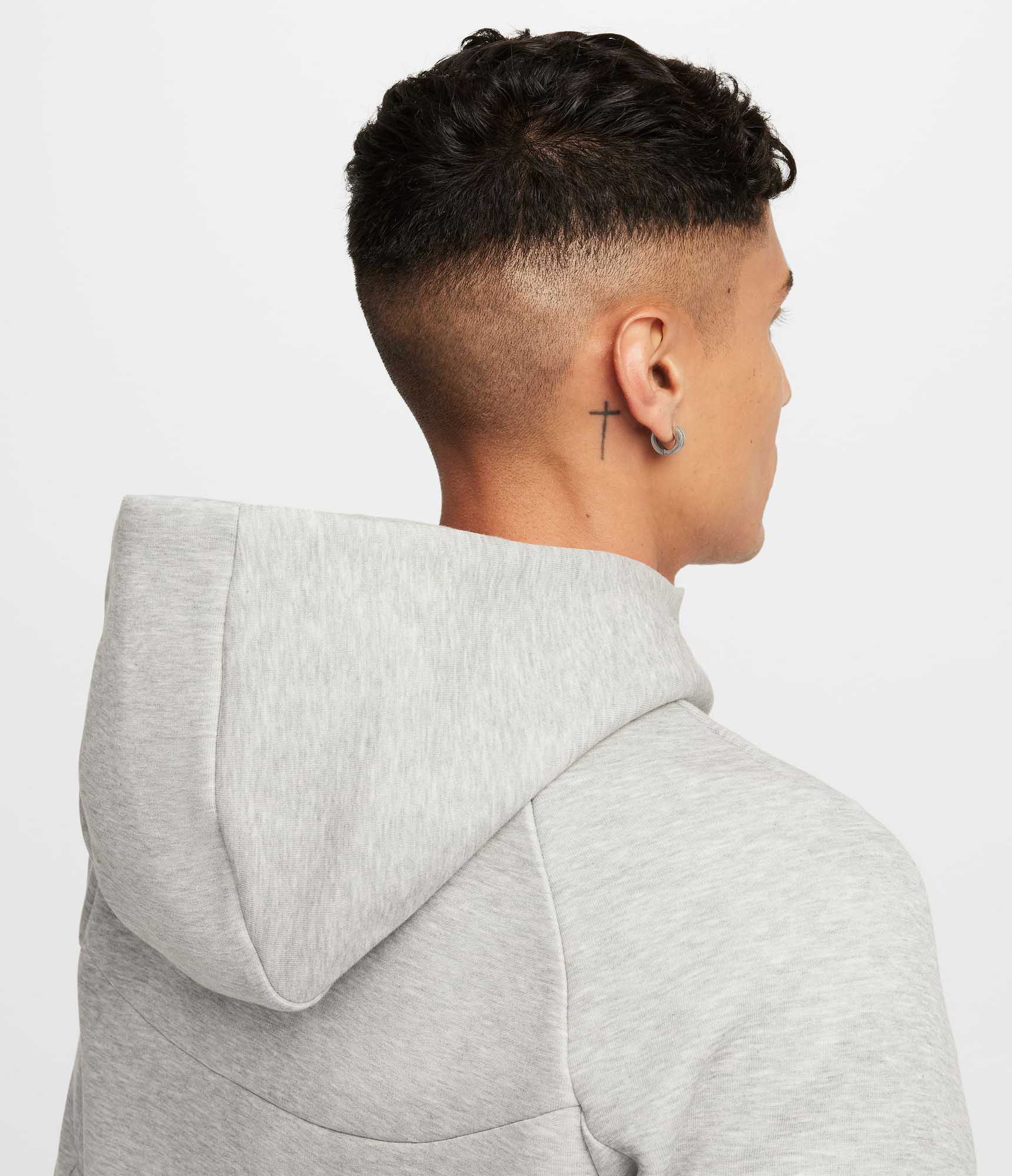 Tech Fleece Full-Zip Windrunner Hoodie Herre 063/DK Grey Heather/Black