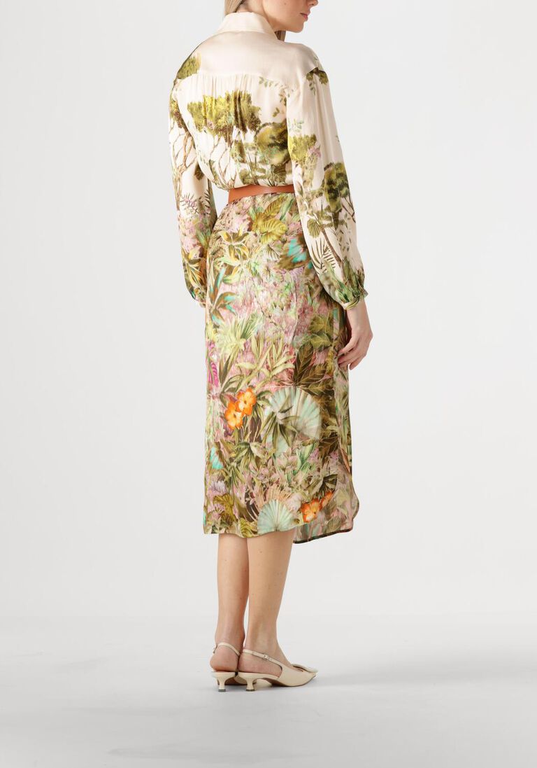 groene caroline biss midi jurk 1161