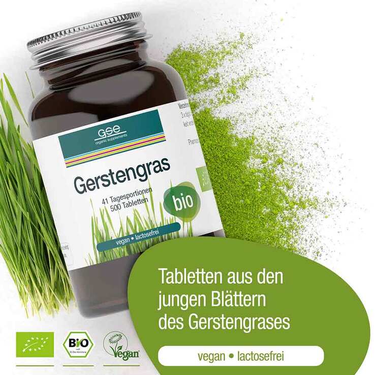 Gerstengras 500 mg Bio Tabletten, 500 St