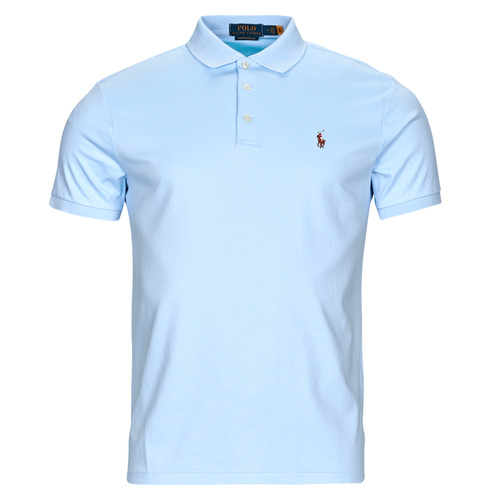 Polo Ralph Lauren - POLO COUPE DROITE EN PIMA COTON Azul / Celeste