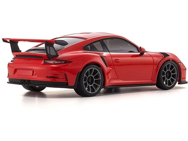 Kyosho Mini-Z Porsche 911 GT3 RS, Orange 1:27 Readyset Hochleistungs-RC-Rennwagen
