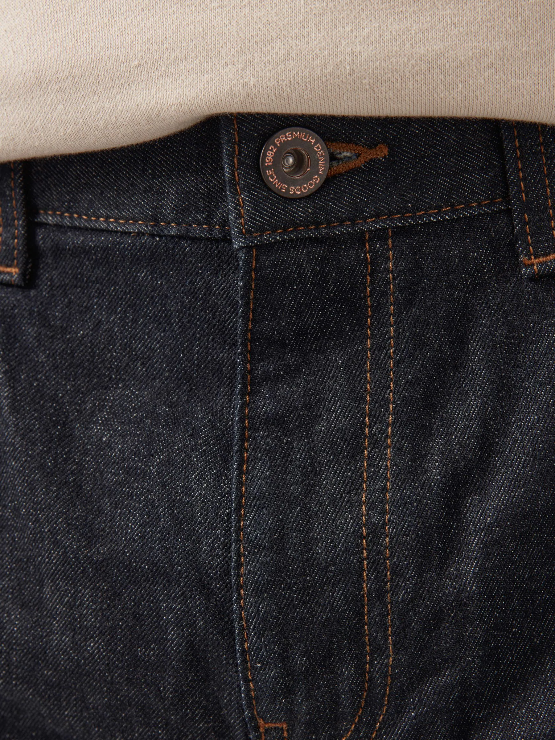 Donkerblauw - 100% katoenen authentic jeans