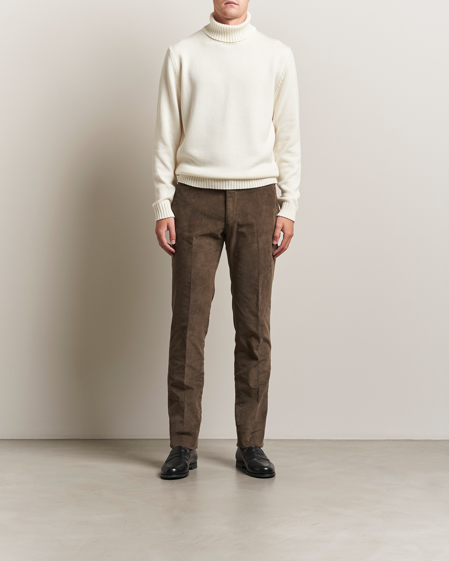 Zanone Virgin Merino Wool Rollneck Latte