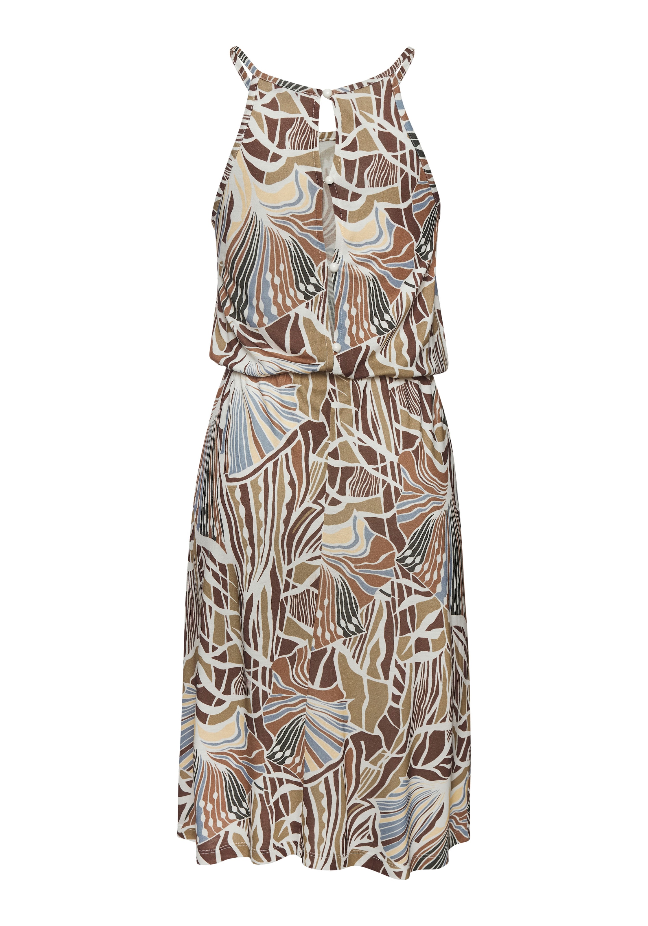 LASCANA Jerseykleid mit Alloverdruck, kurzes Sommerkleid, Strandkleid