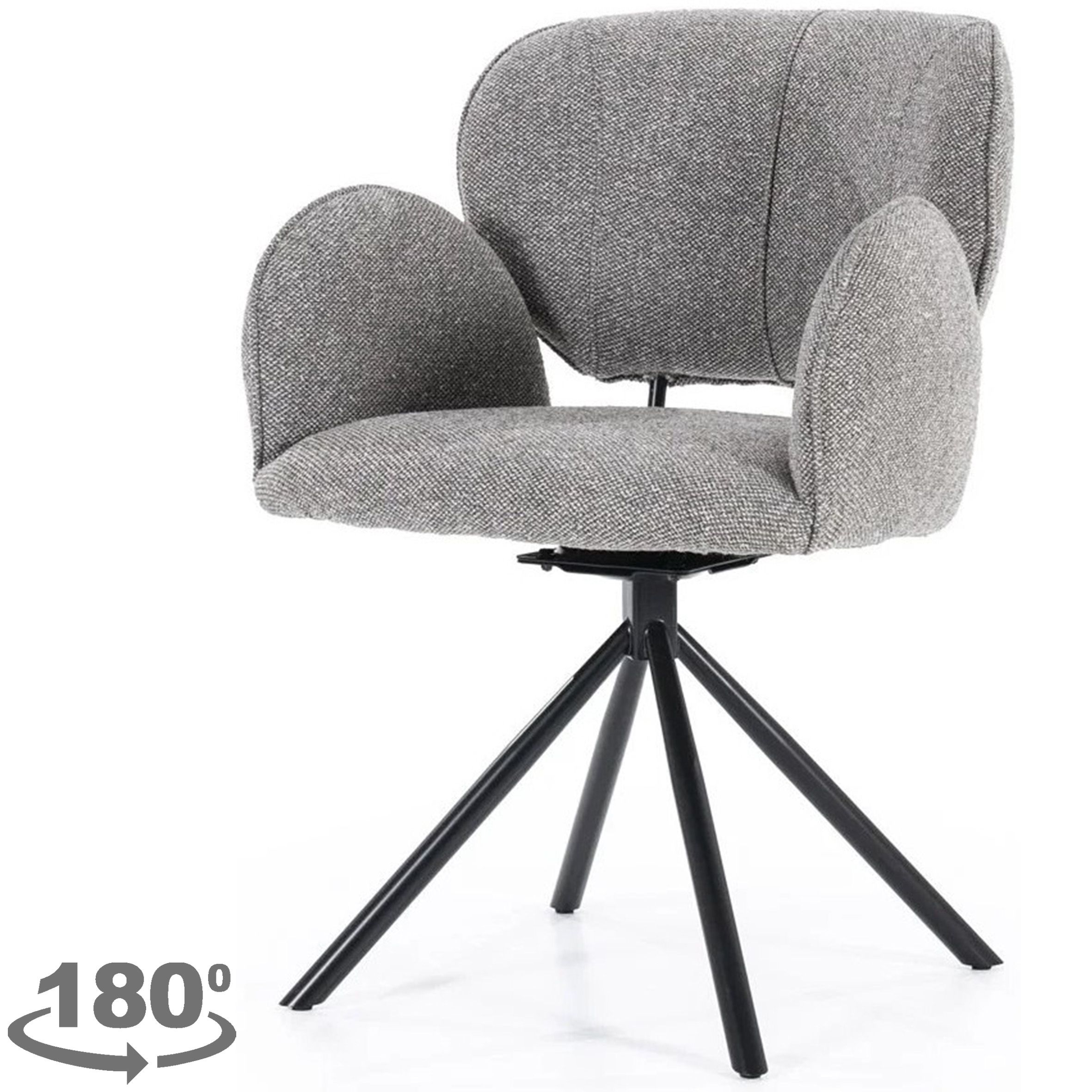 Eetkamerstoel Bruin 96121 Rosalin B60.5 x D61 x H83.5 cm