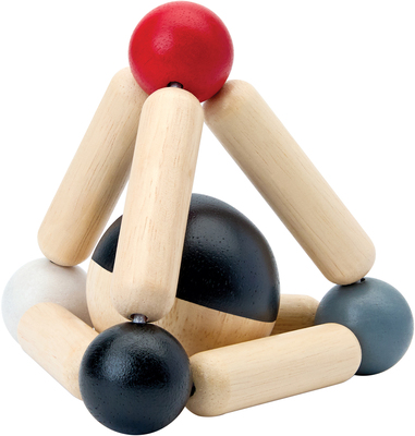 Plan Toys Triangle Clutching Motorisk Leke, High Contrast