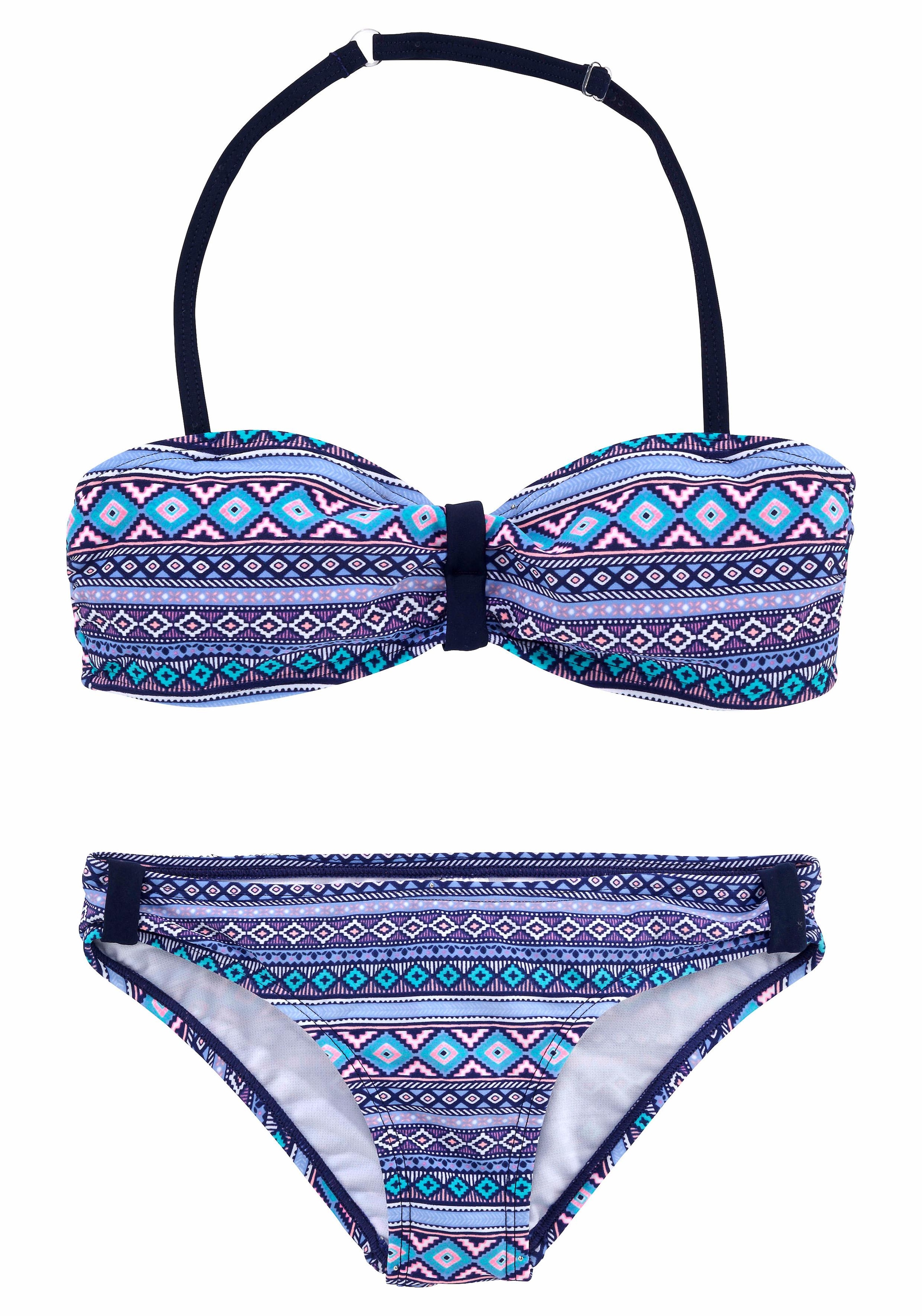 s.Oliver Bandeau-Bikini , mit grafischem Druck