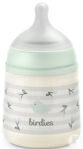 Suavinex Birdies Biberon Tetine SX Pro S Vert 150ml