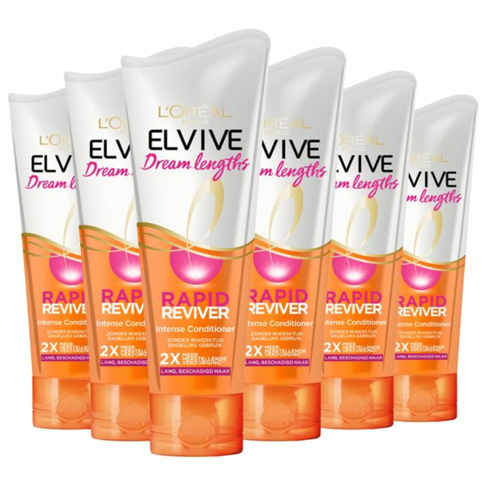 6x L'Oréal Elvive Dream Lengths Rapid Reviver Conditioner200 ml