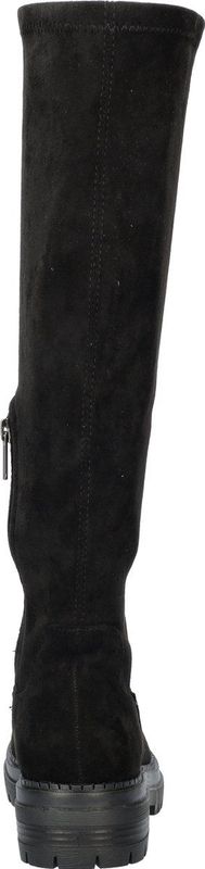 Dolcis - Hoge Laarzen - Zwart - Suedine - Rekbare Schacht