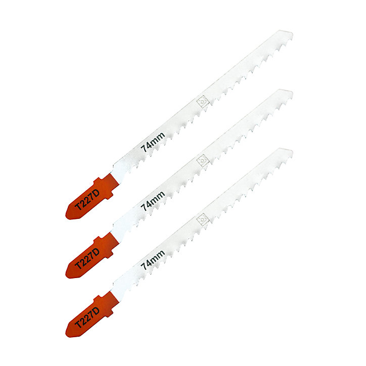 3 lames de scie sauteuse T courbe propre Alu et non-ferreux