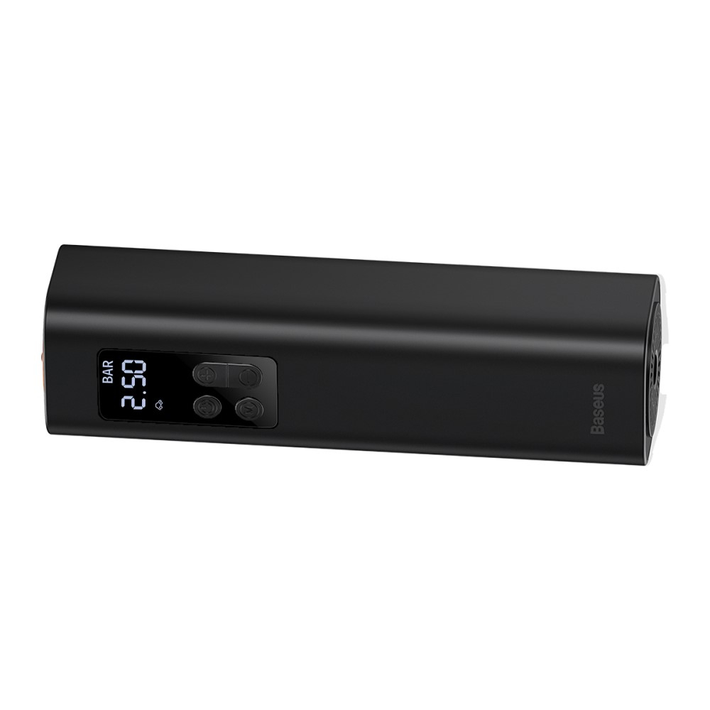 2in1 Elektrische Auto Reifen Pumpe Luftkompressor Druckmesser mit LED Display - Schwarz