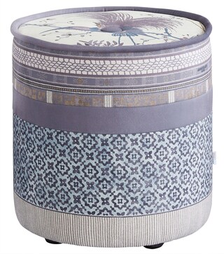 SCHRÖNO Hocker POUF TINETTO blau-weiß