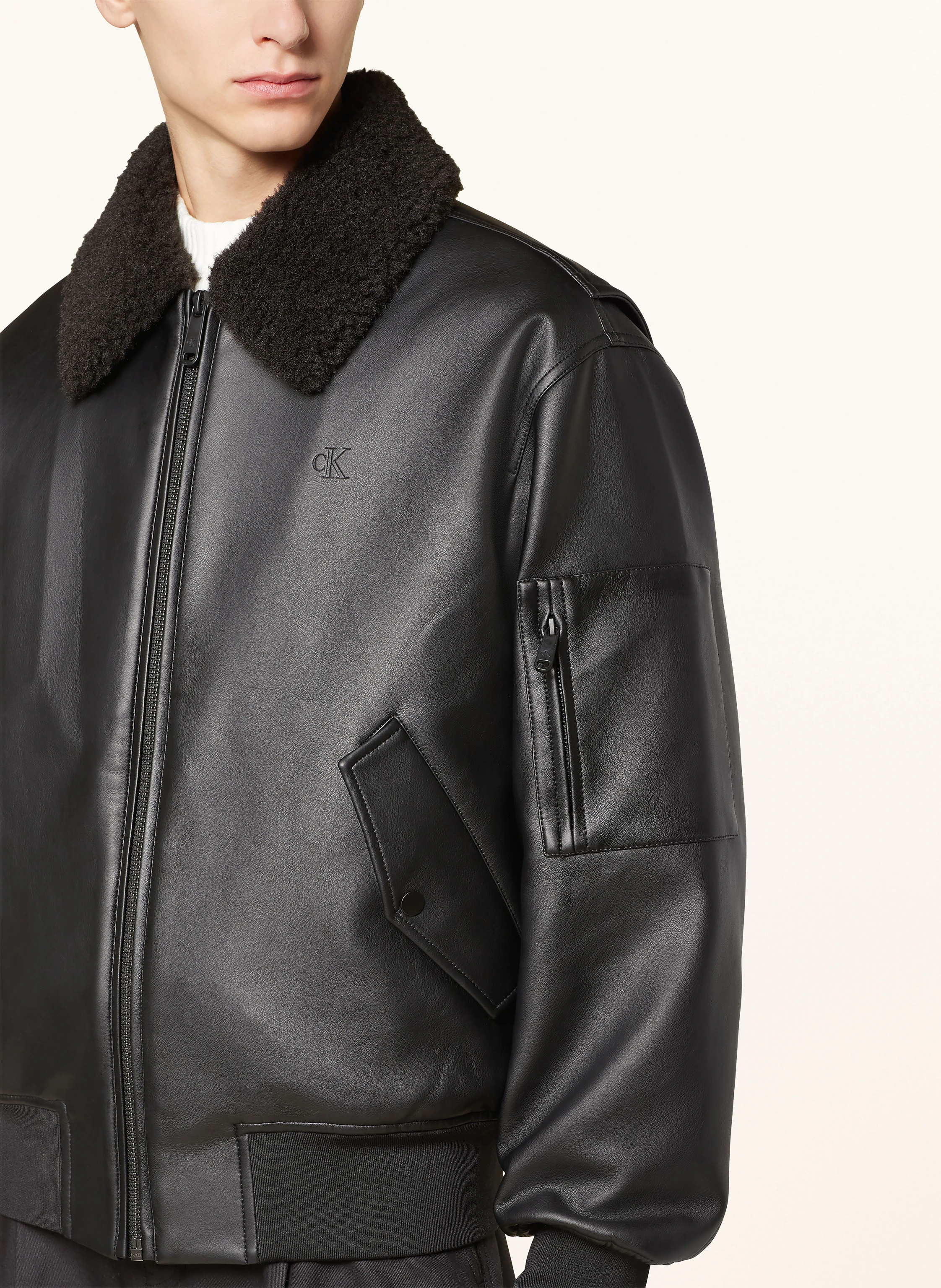 Calvin Klein Jeans Blouson in Lederoptik