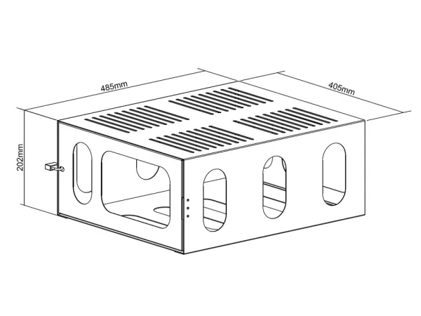 Multibrackets M Projector Mount HD cage - Indelukke - Anti-Theft - for projektor - låsbar - solidt stål - hvid
