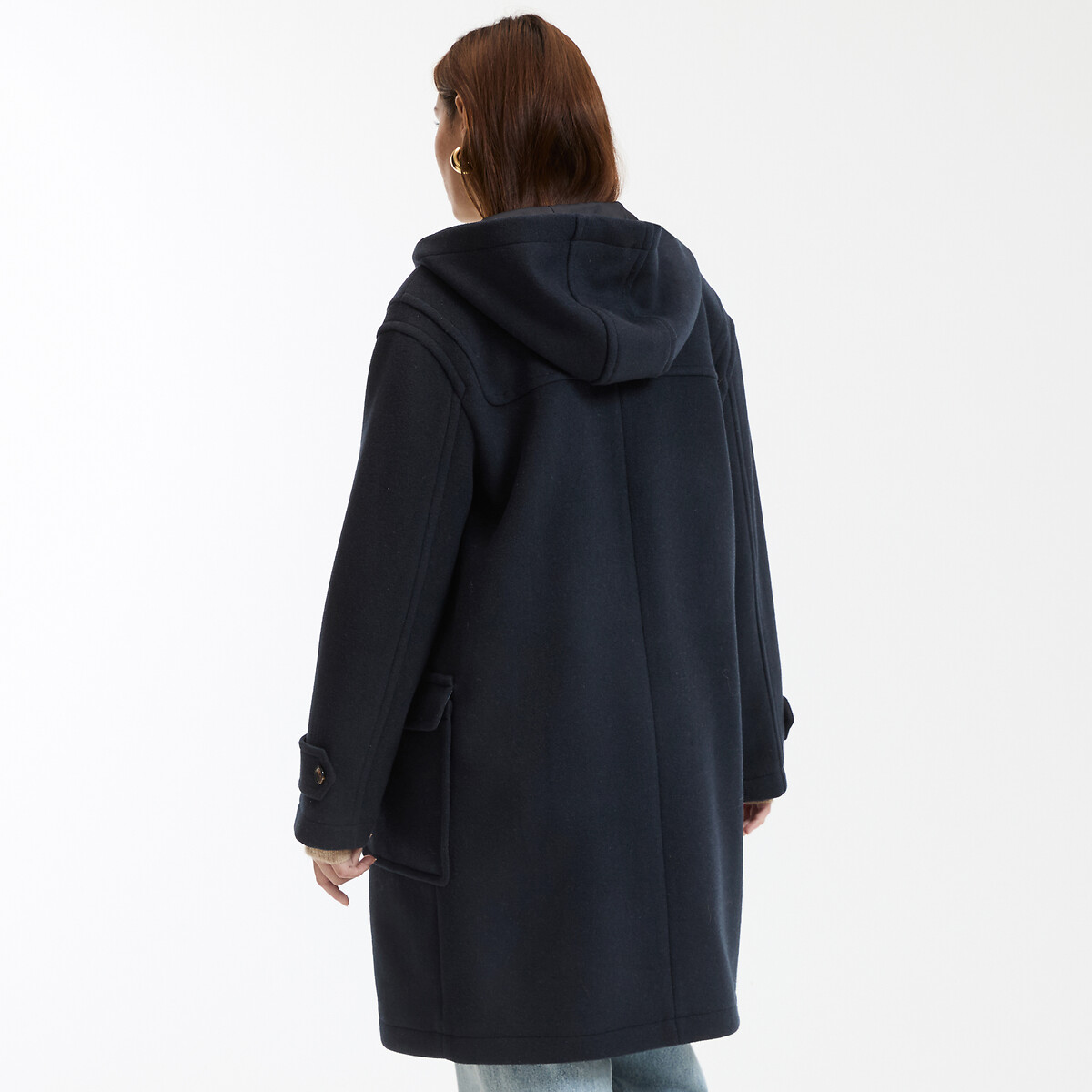 COLEÇÕES LA REDOUTE<br>Casaco de comprimento médio estilo duffel com capuz