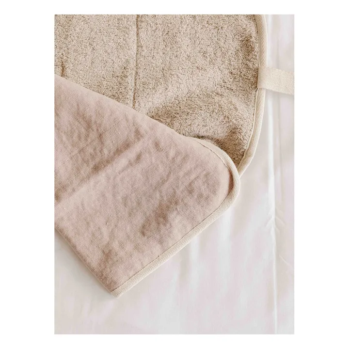 Adorna Matelas à langer de voyage en lin | Rose poudré