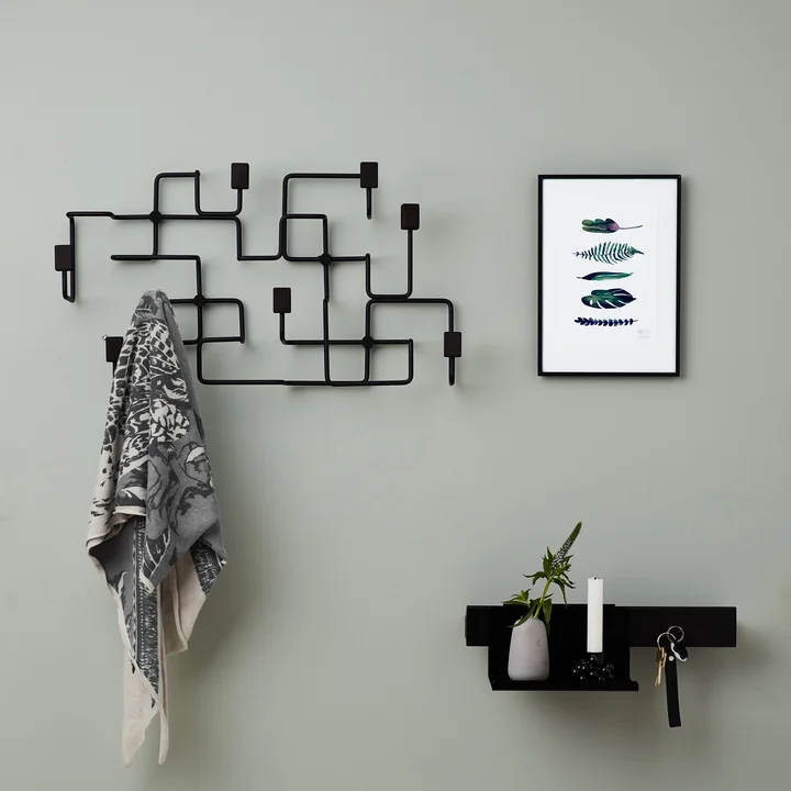 Gejst - Underground Wandgarderobe, Eiche / weiss