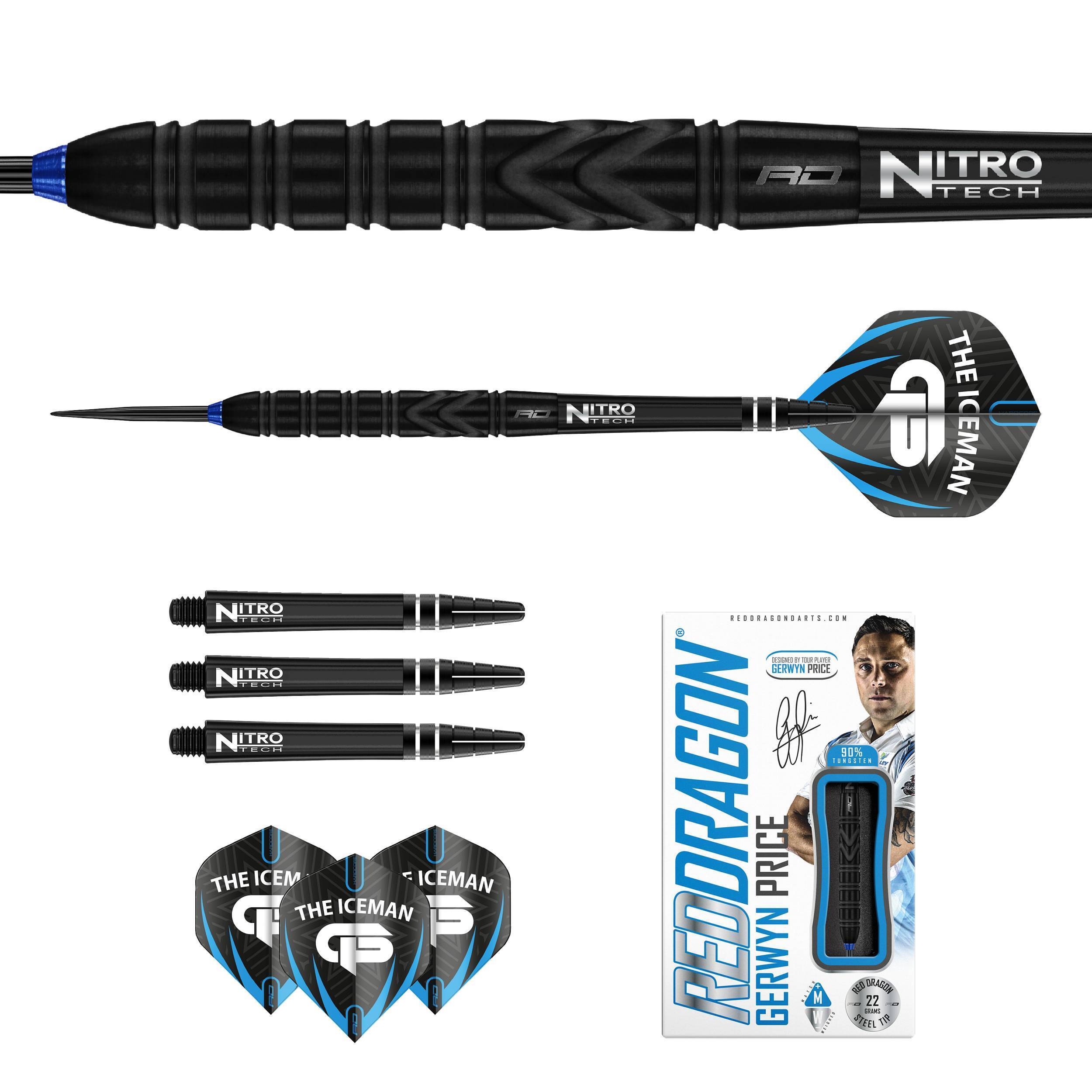 Red Dragon - Gerwyn Price Black - Steeldart