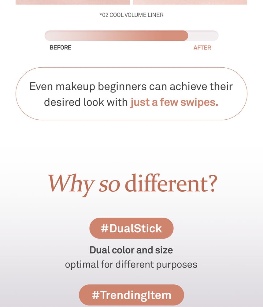 hince - Nieuwe diepte Dual Color Stick - 4 kleuren
