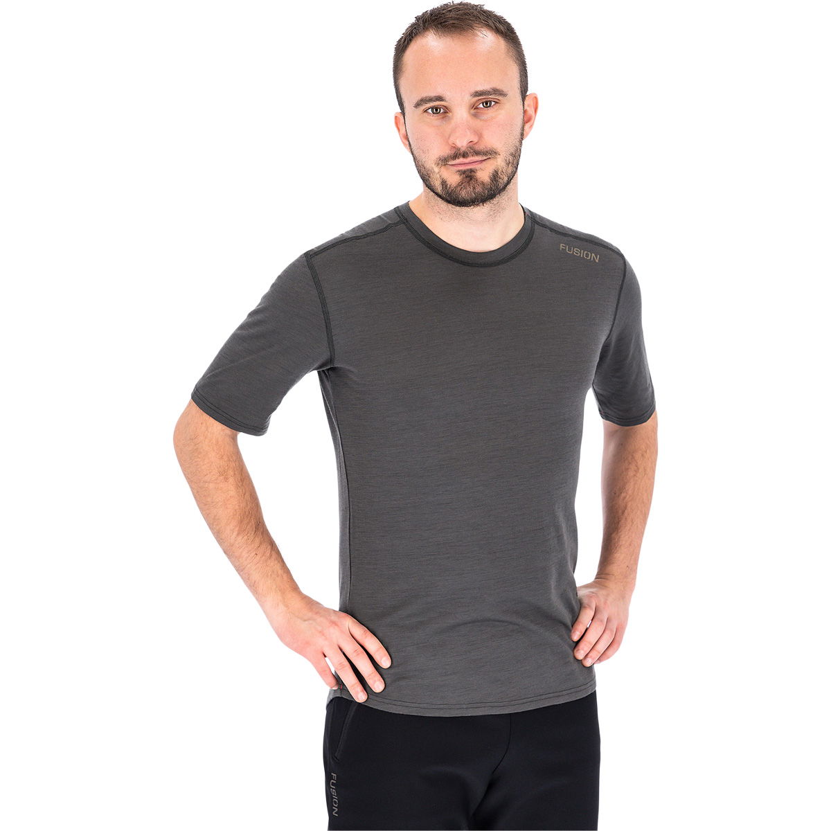 FUSION C3 Merino Løbe T-shirt Herre
