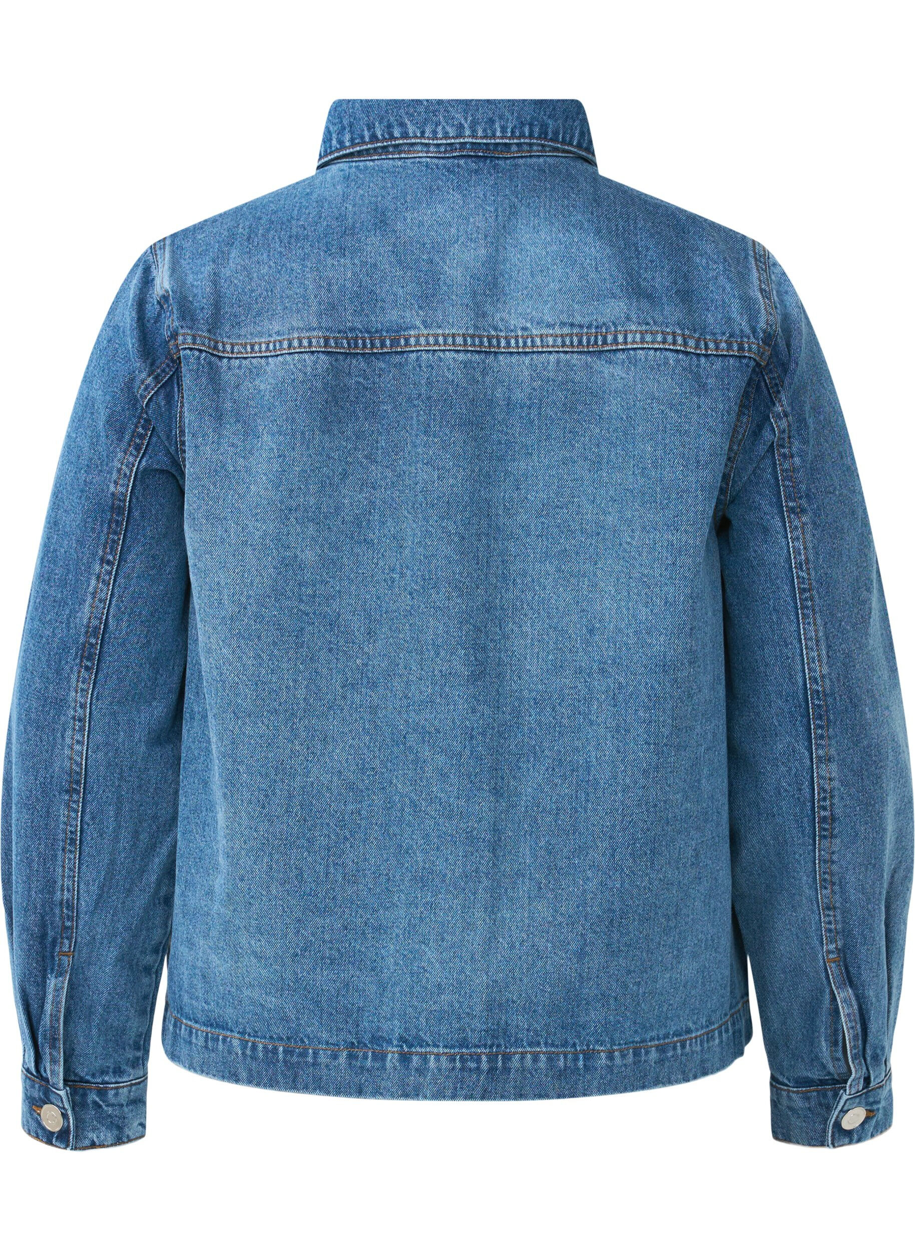 Denim skjortejakke med lommer