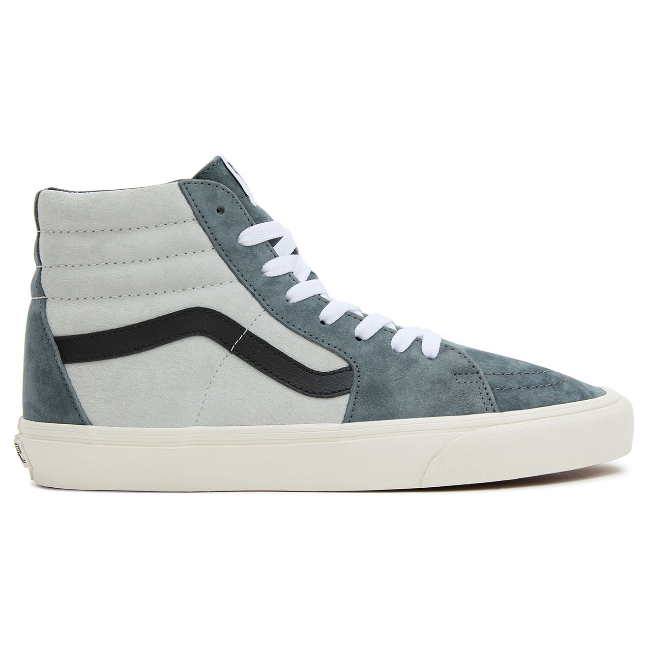 Vans Baskets en Velours de Cuir SK8-Hi bleu/gris